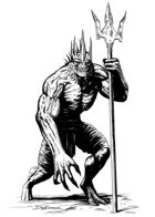 Character ink - deep one - RPG Stock Art