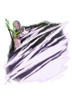 Filler spot colour - spell: lightning bolt - RPG Stock Art