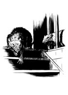 Filler spot - creature: giant rats prowling - RPG Stock Art
