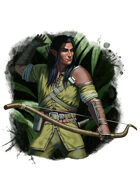 Filler spot colour - character: elf archer - RPG Stock Art
