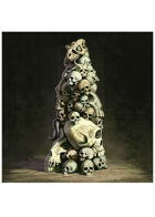 Colour card art - items: skull pillar - RPG Stock Art