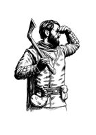 Filler spot - character: woodsman - RPG Stock Art