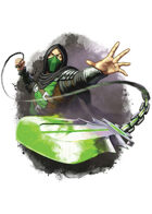 Filler spot colour - character: ninja poison - RPG Stock Art