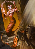 Cover full page - Gorgon Sorceress - RPG Stock Art