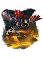 Filler spot colour - dragon: underworld - RPG Stock Art