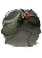 Filler spot colour - character: humanoid moth - RPG Stock Art