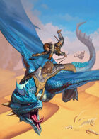 Cover full page - Blue Dragon - RPG Stock Art