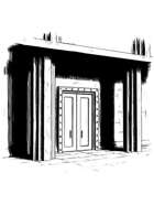 Filler spot - environment: mausoleum entrance - RPG Stock Art
