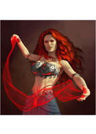 Colour card art - character: sorceress - RPG Stock Art