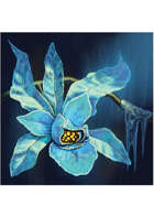 Colour card art - items: snow orchid - RPG Stock Art