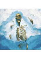 Colour card art - character: skeleton frozen - RPG Stock Art