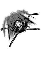 Filler spot - creature: spider attack from above - RPG Stock Art