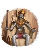 Filler spot colour - character: undead atlantian king - RPG Stock Art