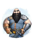 Filler spot colour - character: dwarf giant killer - RPG Stock Art