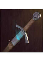 Colour card art - items: enchanted sword - RPG Stock Art