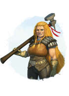 Filler spot colour - character: dwarf giant smasher - RPG Stock Art