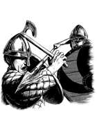 Filler spot - event: norse warriors fighting - RPG Stock Art