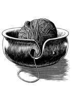 Filler spot - items: yarn bowl - RPG Stock Art