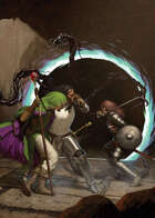 Cover full page - Portal with Tentacles - RPG Stock Art