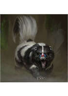 Colour card art - creature: dire skunk - RPG Stock Art