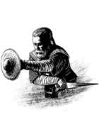 Filler spot - character: viking with sword and buckler - RPG Stock Art
