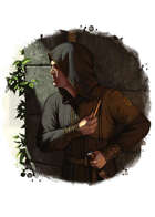 Filler spot colour - character: intelligence gatherer - RPG Stock Art