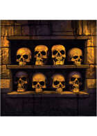 Colour card art - items: skull alcove - RPG Stock Art