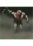 Colour card art - character: zombie dwarf alt - RPG Stock Art