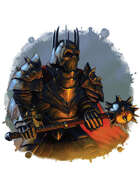 Filler spot colour - character: dark paladin - RPG Stock Art