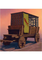 Colour card art - vehicle: prison wagon - RPG Stock Art