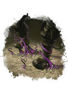 Filler spot colour - spell: entangling roots purple - RPG Stock Art