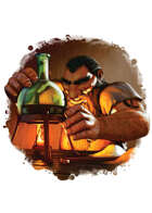 Filler spot colour - character: dwarf alchemist - RPG Stock Art