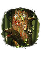 Filler spot colour - creature: carnivorous tree 2 - RPG Stock Art