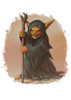 Filler spot colour - character: goblin sorcerer - RPG Stock Art