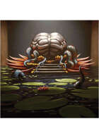 Colour card art - creature: brain creature - RPG Stock Art