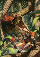 Cover full page - Dinosaur Chase - RPG Stock Art