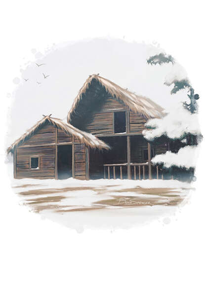 Filler spot colour - environment: abandoned house - RPG Stock Art