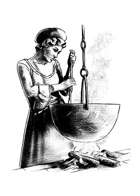 Filler spot - character: medieval cook - RPG Stock Art