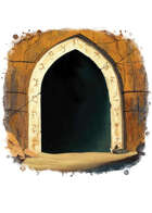 Filler spot colour - environment: cave archway - RPG Stock Art