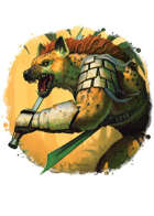 Filler spot colour - character: gnoll warrior - RPG Stock Art