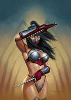 Cover full page - Ninja Woman - RPG Stock Art