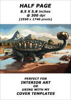 Half page - Ankylosaur Hive - RPG Stock Art