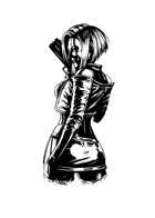Filler spot - character: cyberpunk girl - RPG Stock Art