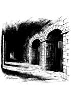 Filler spot - environment: prison cells - RPG Stock Art