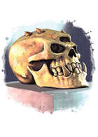 Filler spot colour - items: troll skull - RPG Stock Art
