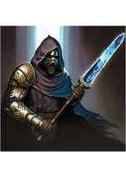 Colour card art - character: voidblade sorcerer - RPG Stock Art