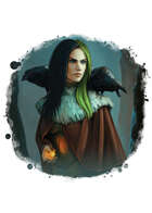 Filler spot colour - character: norse sorceress - RPG Stock Art