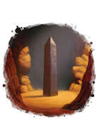Filler spot colour - environment: obelisk desert cave - RPG Stock Art