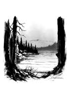 Filler spot - environment: forest lake - RPG Stock Art