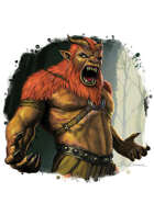 Filler spot colour - character: beastman - RPG Stock Art
